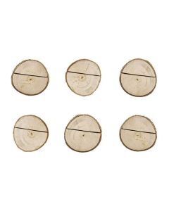 Bordkort holder birketræ - 6stk