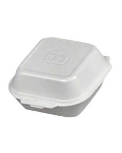 Burgerbakker skum lille m/låg - 100stk