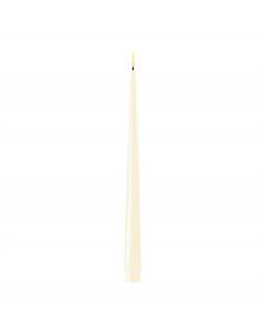 Deluxe LED Stagelys 28cm 2stk - Cream