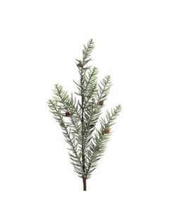 Fyrgran m/kogler støvet grå 102cm