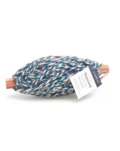 Snor flettet hør 25m - Petrolium