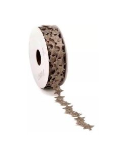 Luster Star bånd stjerner 5m - Brun