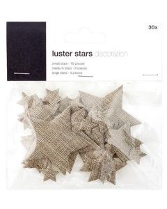 Stjerner 30stk - Brun