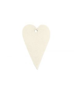 Hjerte i træ - Hvid