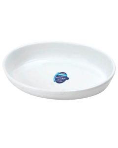 Ildfast fad 39,5x27,5cm - Hvid