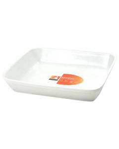 Ildfast fad 31x24 cm - Hvid