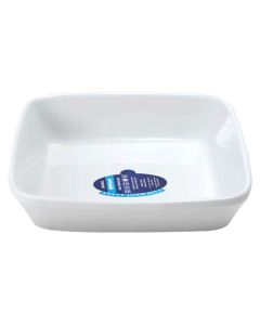 Ildfast fad 16x16cm - Hvid