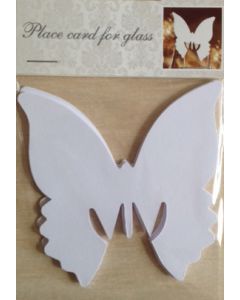 Bordkort  - 10 stk - med sommerfugl 