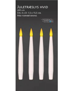 LED Juletræslys 4stk