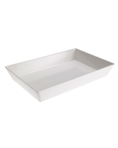 Melamin Skål Rektangulær 35x25cm - Hvid