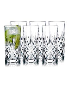 Lyngby Krystal Melodia Vandglas Highball  36 cl 6 stk
