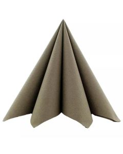 Mank Stofligende Serviet 40x40cm 50stk - Beige Grå