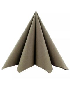 Sovie stofligende serviet 40x40cm - 12stk Beige Grå