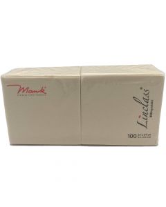 Mank Stofligende Kaffeserviet 100stk - Creme