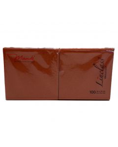 Mank Stofligende Kaffeserviet 100stk - Terrakotta