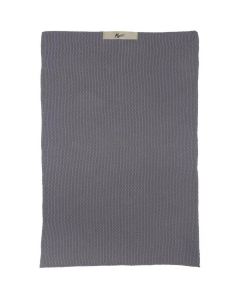 Håndklæde Mynte Strikket - Mørkegrå