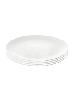 Aida Relief Middagstallerken 27cm 4stk - Hvid