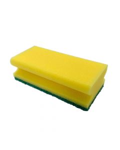 Skuresvamp 10stk - Gul/grøn