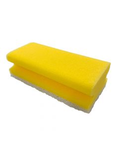 Skuresvamp 10stk - Gul/hvid