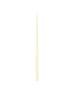 Deluxe LED Stagelys 38cm 2stk - Cream