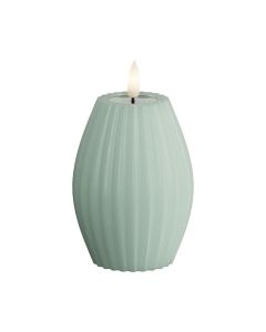 Deluxe LED Rillelys 7,5x10cm - Salvie Grøn