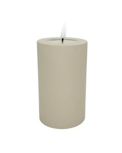 Deluxe LED Bloklys Udendørs 7,5x12,5cm - Sand