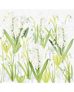 Mank Stofligende Middagsserviet 50stk - Amelie