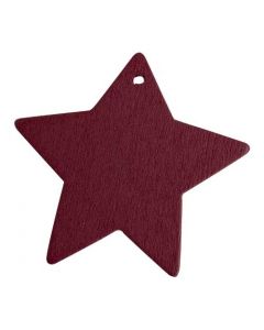 Stjerne i træ - Bordeaux