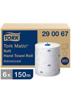 Tork Matic aftørringspapir 2-lags - 6 ruller