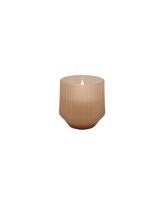 Uyuni LED Duftlys Glas 8,5x9,5cm - Uplift, Beige