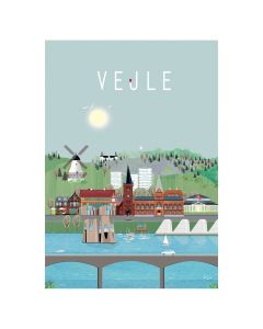 Lydia Wienberg Byplakat 50x70cm - Vejle